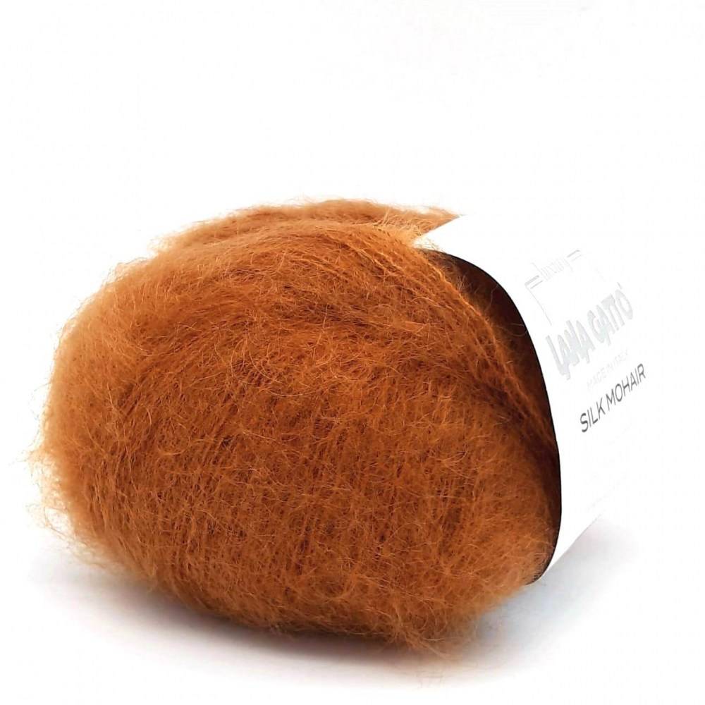 Пряжа Lana Gatto SILK MOHAIR  (Цвет: 14198 рыжий)