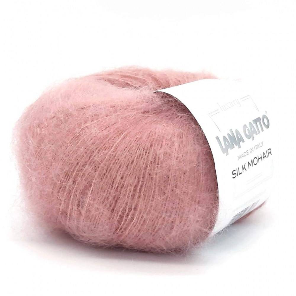 Пряжа Lana Gatto SILK MOHAIR  (Цвет: 14393 роза)