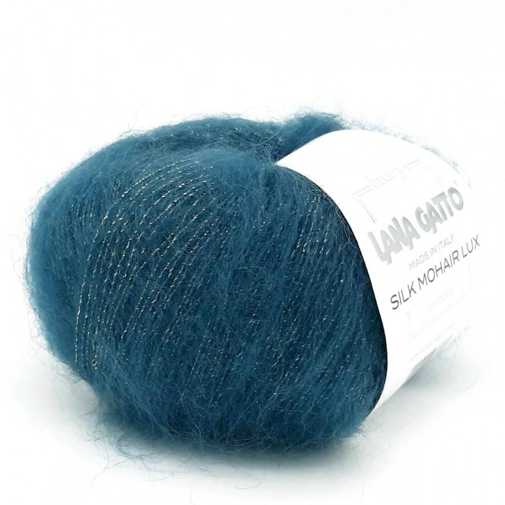 Пряжа Lana Gatto SILK MOHAIR LUX (Цвет: 14527 морская волна)