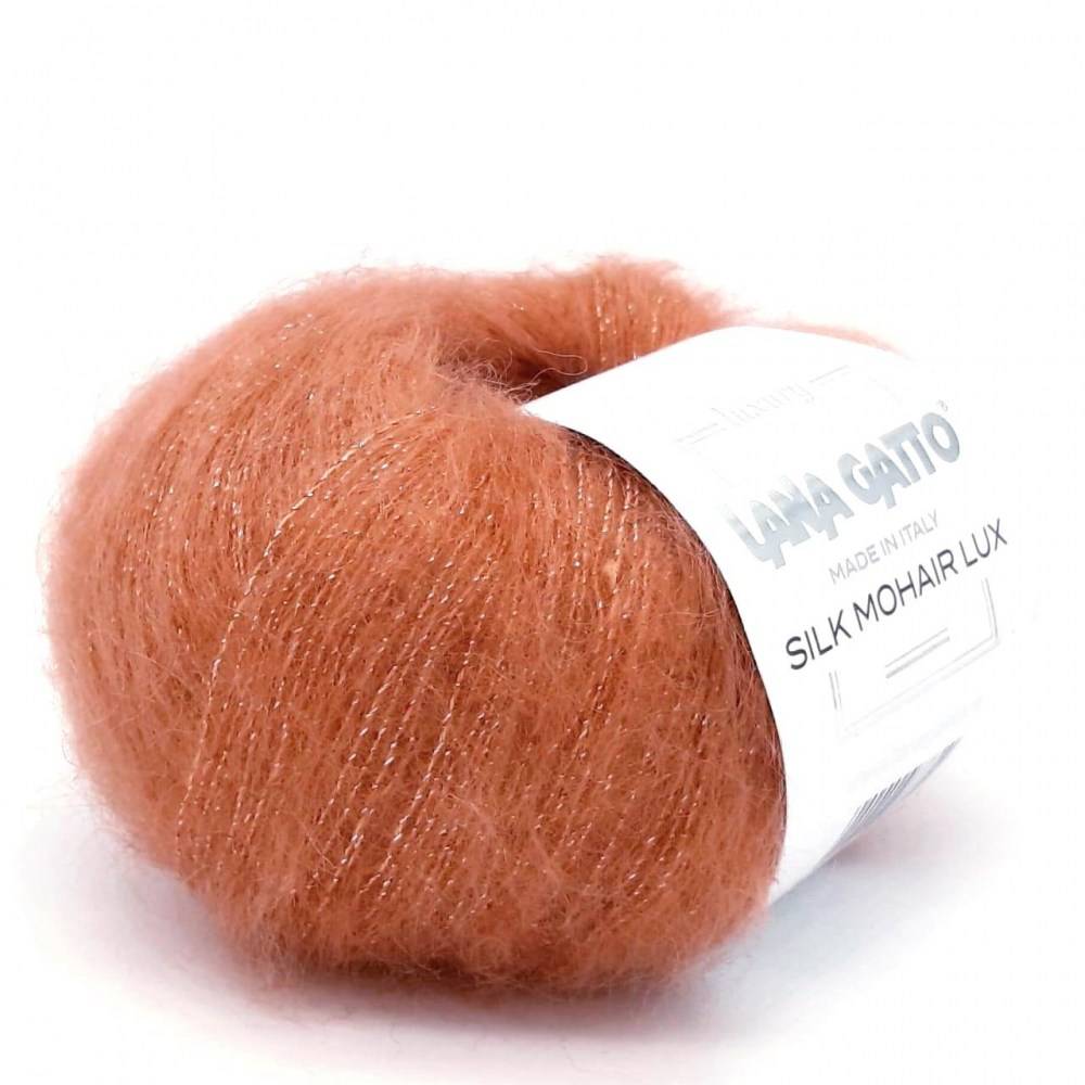 Пряжа Lana Gatto SILK MOHAIR LUX (Цвет: 8392 оранжевый)