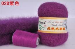 Пряжа LONG MINK WOOL (Цвет: 28 лиловый)