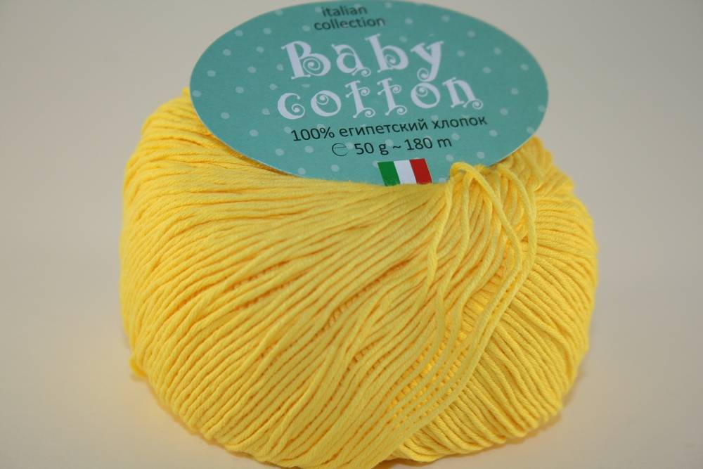 Пряжа Кутнор BABY COTTON (Цвет: 12 желтый)