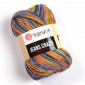 Пряжа Yarn Art JEANS CRAZY (Цвет: 8213 серый-зеленый)