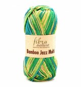 Пряжа Fibra Natura BAMBOO JAZZ MULTI (Цвет: 303 желто-зеленый меланж)