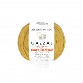 Пряжа Gazzal BABY COTTON XL (Цвет: 3447 желтая горчица)