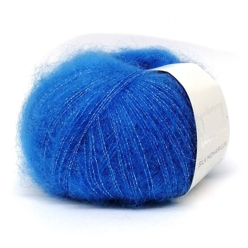 Пряжа Lana Gatto SILK MOHAIR LUX (Цвет: 9376 ярко-голубой)