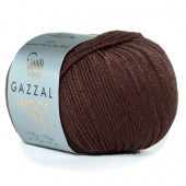 Пряжа Gazzal WOOL 175 (Цвет: 309 шоколад)
