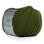 Пряжа Gazzal WOOL 175 (Цвет: 317 оливка)