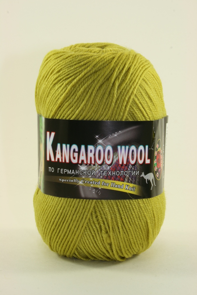 Пряжа Color City KANGAROO WOOL (Цвет: 121 св.оливка)