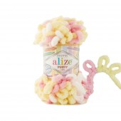 Пряжа Alize PUFFY COLOR (Цвет: 6369 желто-розовый)