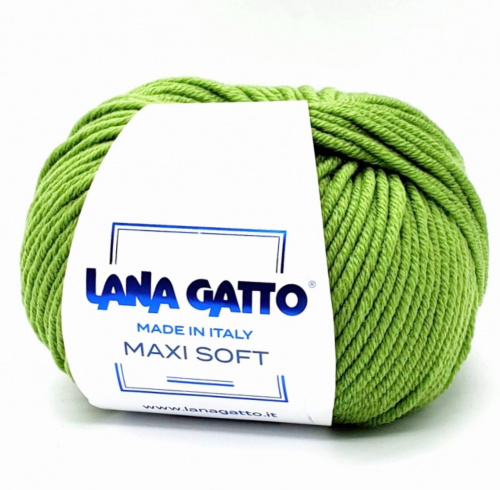 Пряжа Lana Gatto MAXI SOFT (Цвет: 13277 трава)