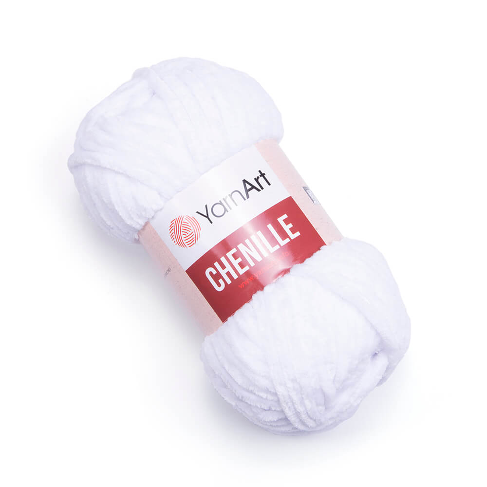 Пряжа Yarn Art CHENILLE (Цвет: 541 белый)