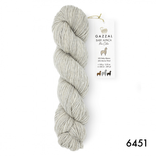 Пряжа Gazzal BABY ALPACA PURE COLORS (Цвет: 6451)