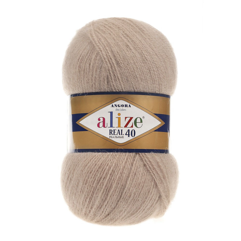 Пряжа Alize ANGORA REAL 40 (Цвет: 05 беж)