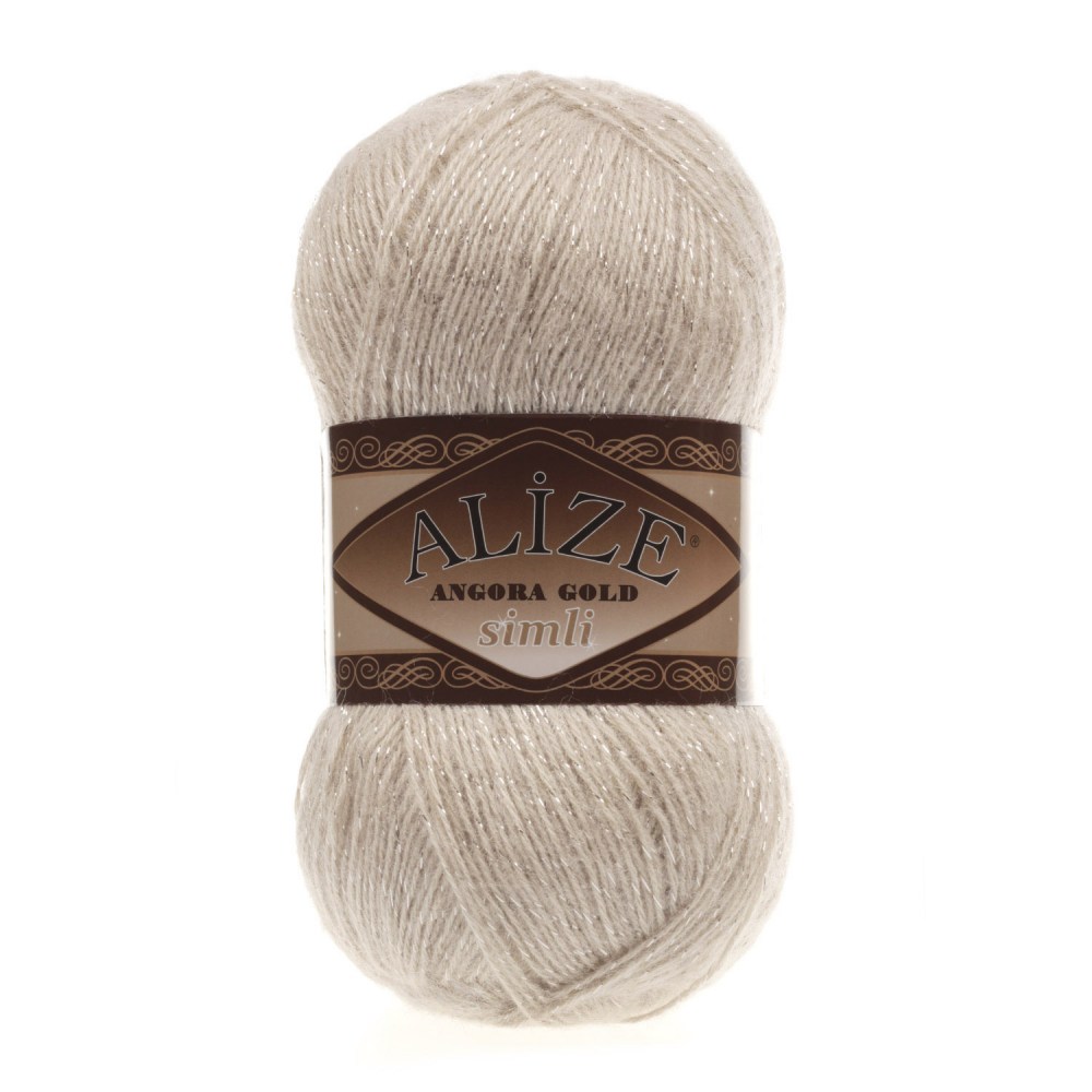 Пряжа Alize ANGORA GOLD SİMLİ (Цвет: 757 беж)