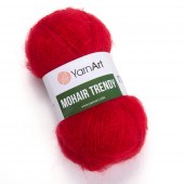 Пряжа Yarn Art MOHAIR TRENDY (Цвет: 105 алый)