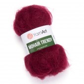 Пряжа Yarn Art MOHAIR TRENDY (Цвет: 109 бордо)