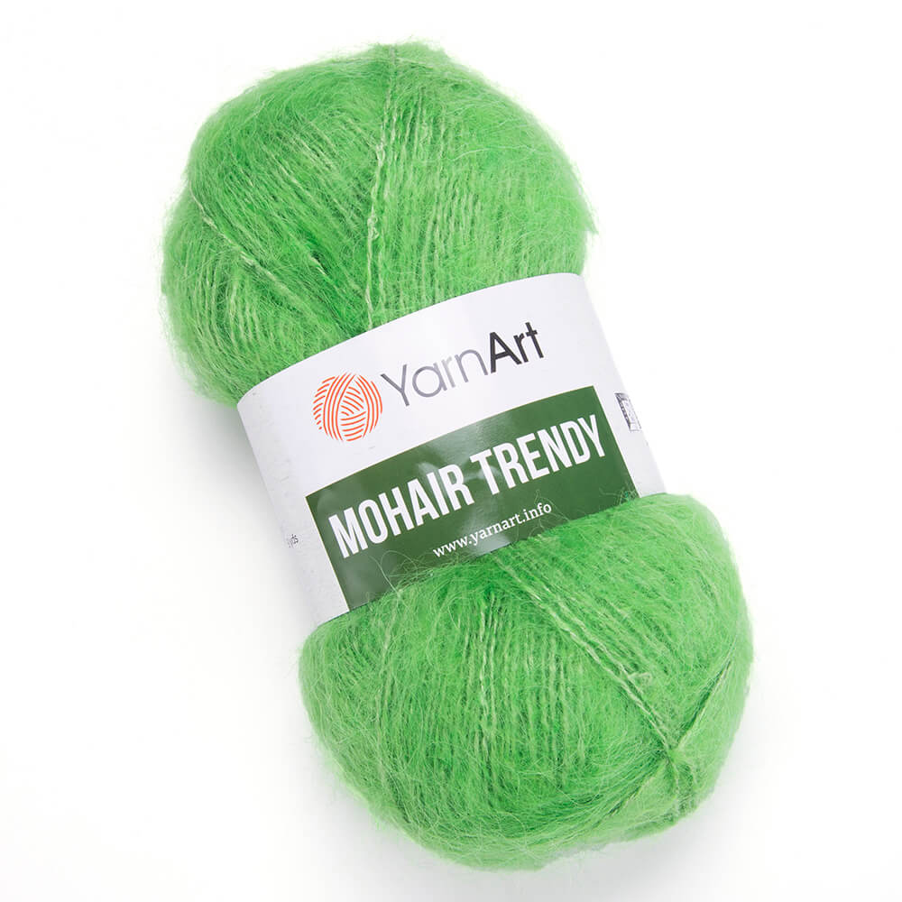 Пряжа Yarn Art MOHAIR TRENDY (Цвет: 137 аспарагус)