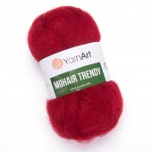 Пряжа Yarn Art MOHAIR TRENDY (Цвет: 141 темно-красный)