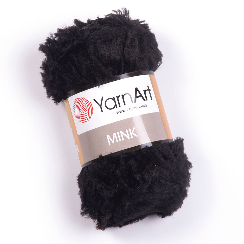 Пряжа Yarn Art MINK (Цвет: 346 черный)