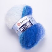 Пряжа Yarn Art BELLISSIMO (Цвет: 1403 василёк-белый)