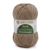Пряжа Пехорка НОСОЧНАЯ (Цвет: 377 кофейный)