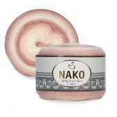 Пряжа Nako ANGORA LUKS COLOR (Цвет: 82358 персик-амарант)