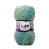 Пряжа Nako MOHAIR DELICATE COLOR FLOW (Цвет: 28086 мята-салат)