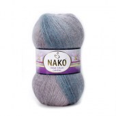 Пряжа Nako MOHAIR DELICATE COLOR FLOW (Цвет: 28088 клевер-голубой)