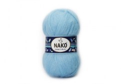 Пряжа Nako MOHAIR DELICATE (Цвет: 214 светло-голубой)