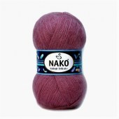 Пряжа Nako MOHAIR DELICATE (Цвет: 327 брусника)