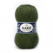 Пряжа Nako MOHAIR DELICATE (Цвет: 6126 темно-зеленый)