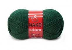 Пряжа Nako NAKOLEN (Цвет: 3601 изумруд)