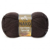 Пряжа Nako SUPERLAMBS SPECIAL (Цвет: 4987 темный шоколад)