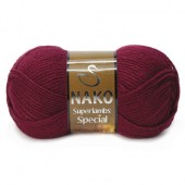 Пряжа Nako SUPERLAMBS SPECIAL (Цвет: 6592 бордо)