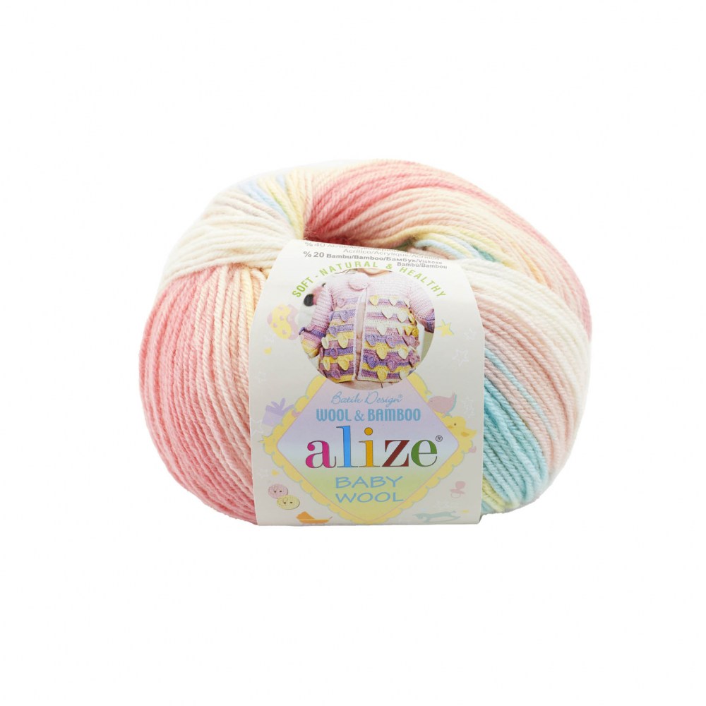 Пряжа Alize BABY WOOL BATIK (Цвет: 3045)