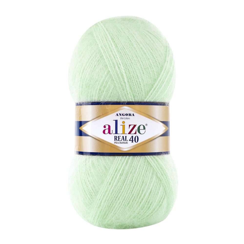 Пряжа Alize ANGORA REAL 40 (Цвет: 842 св.мята)