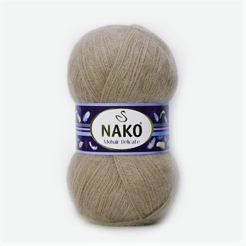 Пряжа Nako MOHAIR DELICATE (Цвет: 1199 речной жемчуг)