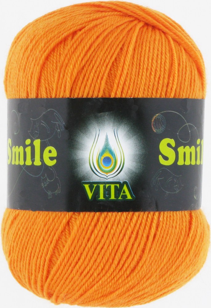 Пряжа Vita SMILE (Цвет: 3518 оранжевый)