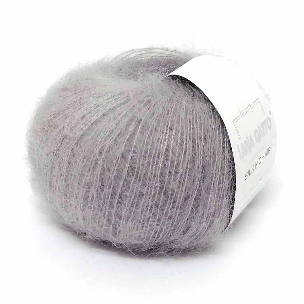 Пряжа Lana Gatto SILK MOHAIR  (Цвет: 30145 серебристый)