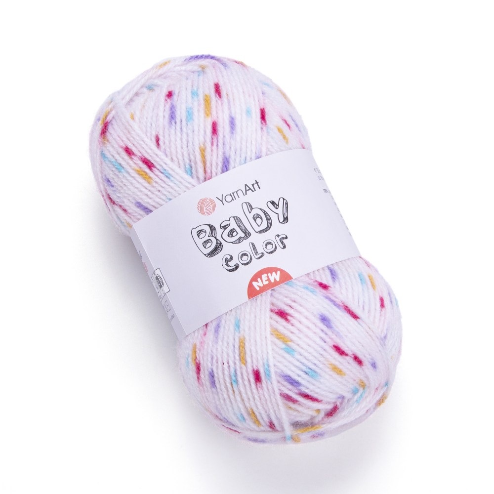 Пряжа Yarn Art BABY COLOR (Цвет: 204 радуга/крап)