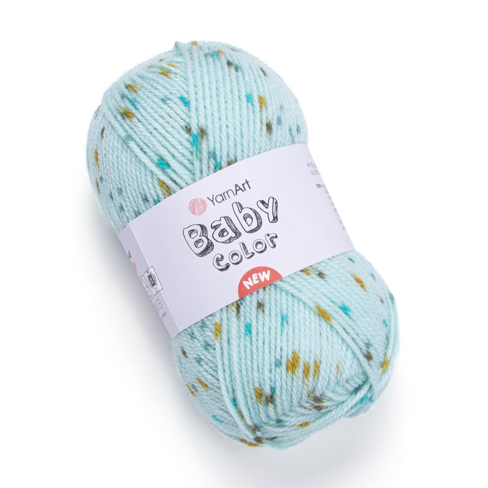 Пряжа Yarn Art BABY COLOR (Цвет: 209 бирюза крап)