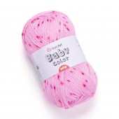 Пряжа Yarn Art BABY COLOR (Цвет: 211 ярко-розовый/крап)