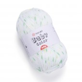 Пряжа Yarn Art BABY COLOR (Цвет: 216 зеленый/салат/крап)