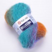 Пряжа Yarn Art BELLISSIMO (Цвет: 1421 фиолетовый-изумруд)