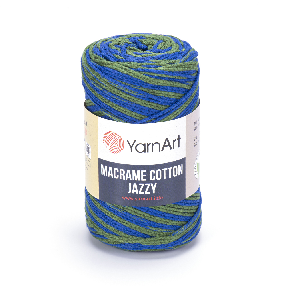 Пряжа Yarn Art MACRAME COTTON JAZZY (Цвет: 1217 аспарагус-василек)