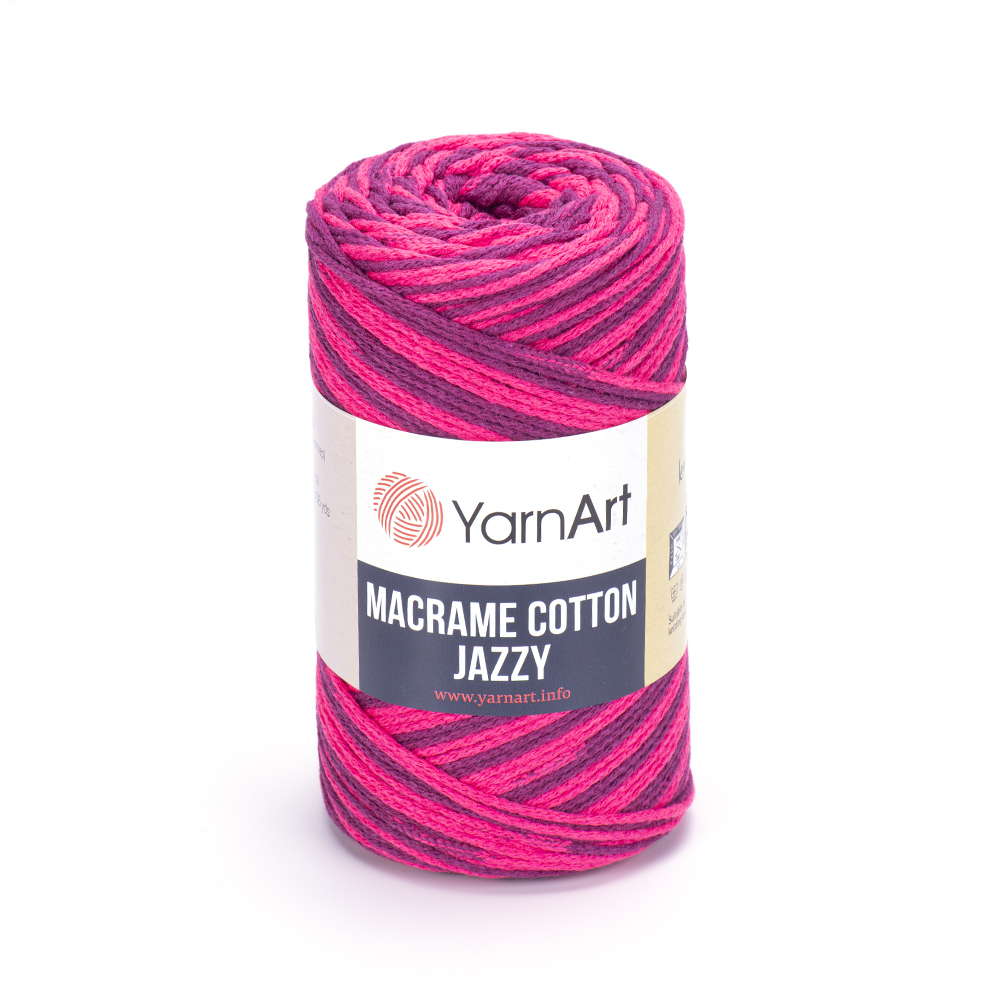 Пряжа Yarn Art MACRAME COTTON JAZZY (Цвет: 1220 малина-слива)