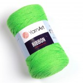 Пряжа Yarn Art RIBBON (Цвет: 802 яркая зелень)