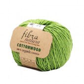 Пряжа Fibra Natura COTTONWOOD (Цвет: 41143 зеленое яблоко)