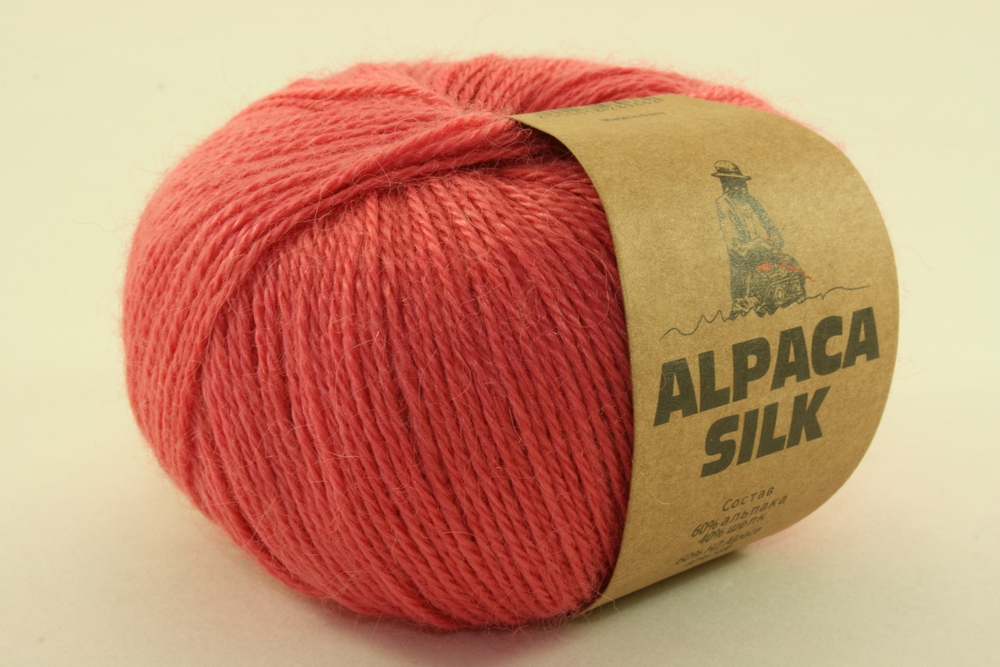 Пряжа Кутнор ALPACA SILK (Цвет: 8933 коралл)